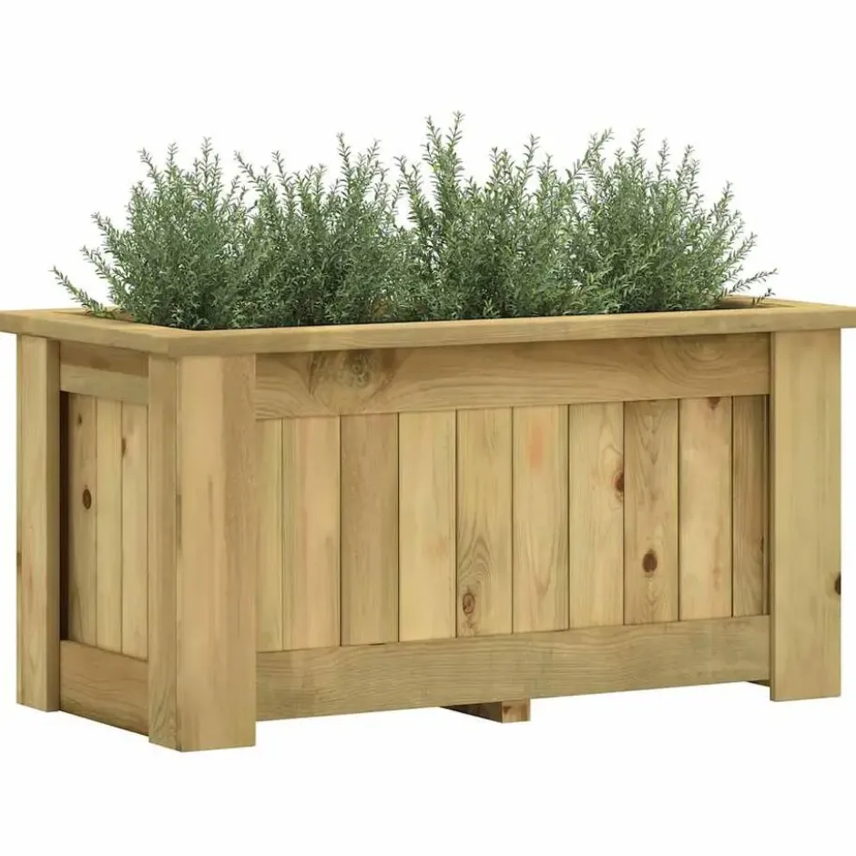 VIDAXL Plantenbak verhoogd 100x50x50 cm geïmpregneerd grenenhout