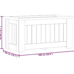 VIDAXL Plantenbak verhoogd 100x50x50 cm geïmpregneerd grenenhout