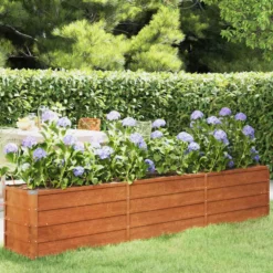 vidaXL - Plantenbak Verhoogd 240x40x45 cm cortenstaal roestig