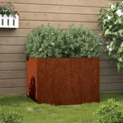 vidaXL - Plantenbak 62x47x46 cm cortenstaal verhoogde Plantenbak