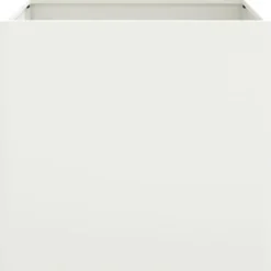vidaXL - Plantenbak 49x47x46 cm koudgewalst staal wit verhoogde plantenbak