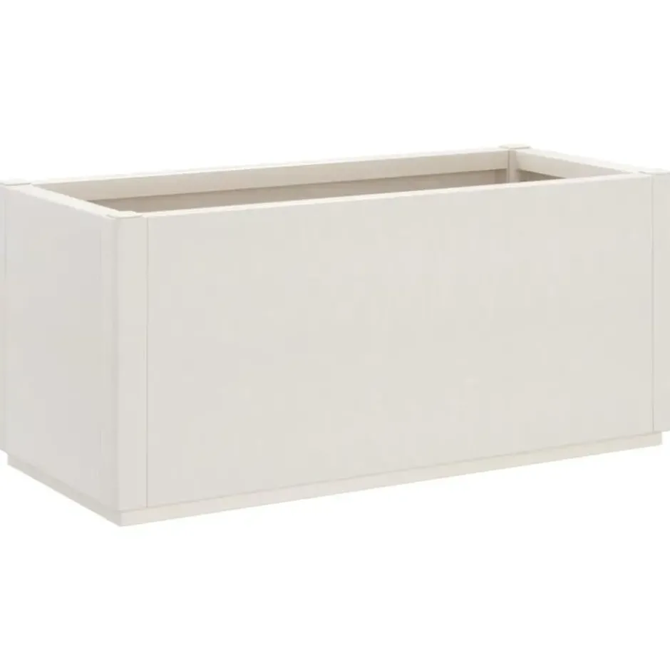 vidaXL - Plantenbak 80x36x35 cm polypropeen wit