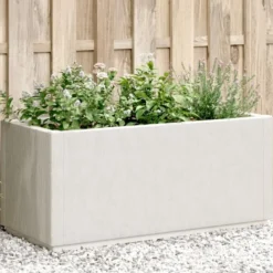 vidaXL - Plantenbak 80x36x35 cm polypropeen wit