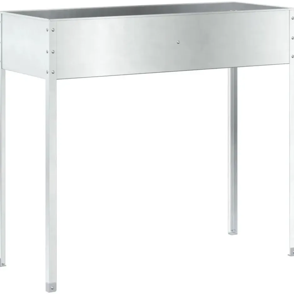 vidaXL - Plantenbak 100,5x40,5x90 cm weervast staal planter patio planter