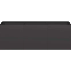 vidaXL - Plantenbak Zwart 120x40x40 cm Koudgewalst Staal