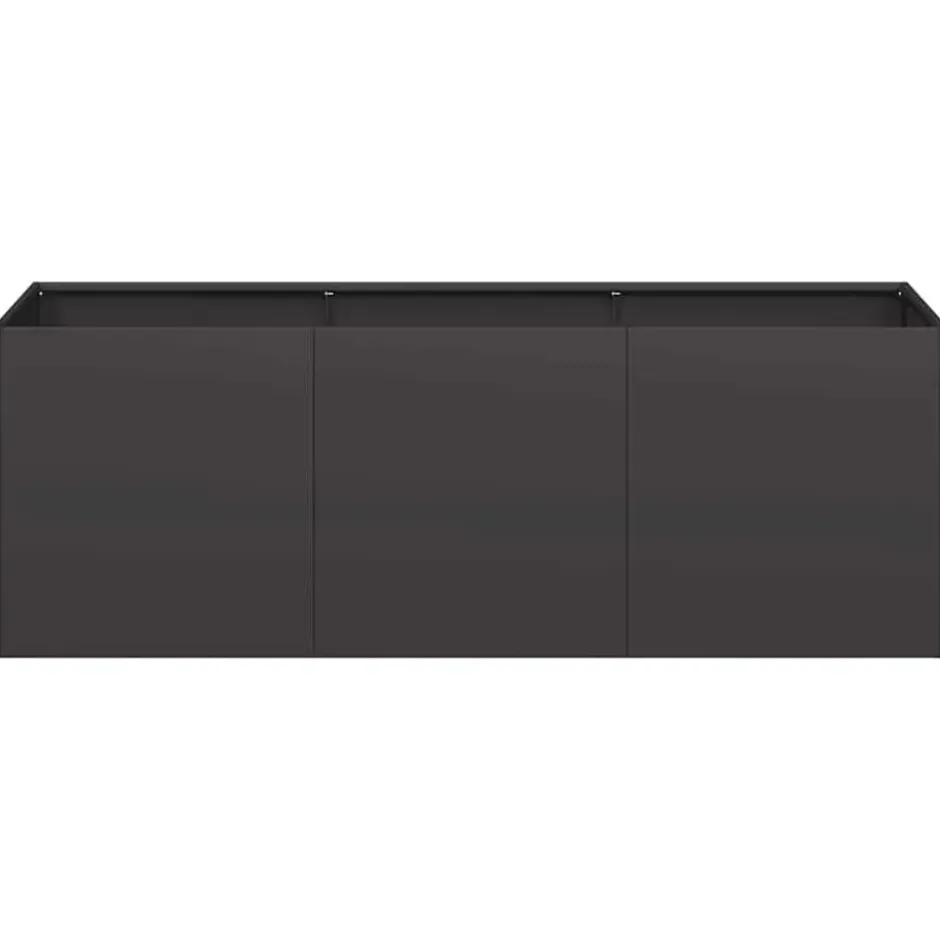 vidaXL - Plantenbak Zwart 120x40x40 cm Koudgewalst Staal