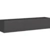 vidaXL - Plantenbak Zwart 200x40x40 cm Koudgewalst Staal