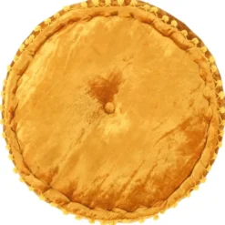 vidaXL - Poef - Geel - Stof