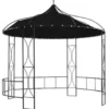 VIDAXL Prieel rond 300x290 cm antraciet
