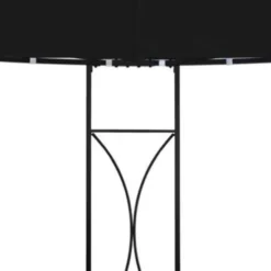VIDAXL Prieel rond 300x290 cm antraciet