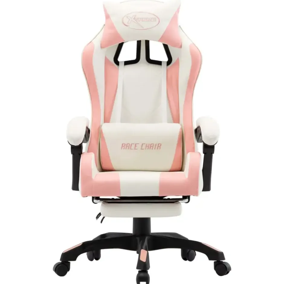 vidaXL - Race Stoel - Roze - Kunstleer