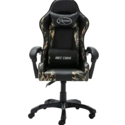 vidaXL - Race Stoel - Zwart - Kunstleer