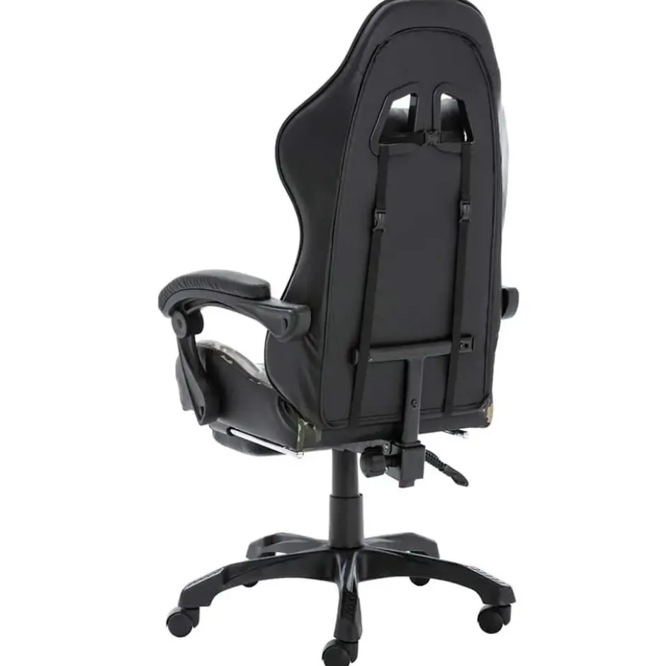 vidaXL - Race Stoel - Zwart - Kunstleer
