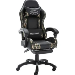 vidaXL - Race Stoel - Zwart - Kunstleer
