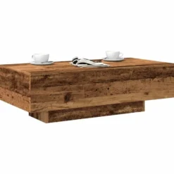 vidaXL - Rechthoekige Salontafel - Oud hout - Bewerkt hout - 100x49.5x31 cm