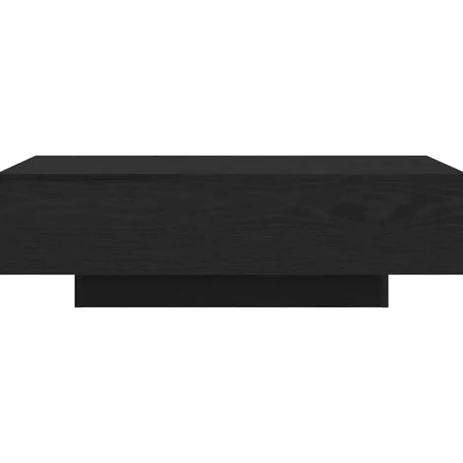 vidaXL - Rechthoekige Salontafel - Zwart eiken - Bewerkt hout - 100x49.5x31 cm