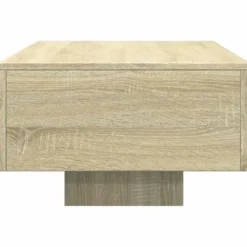 vidaXL - Rechthoekige Salontafel - Sonoma eiken - Bewerkt hout - 100x49.5 cm