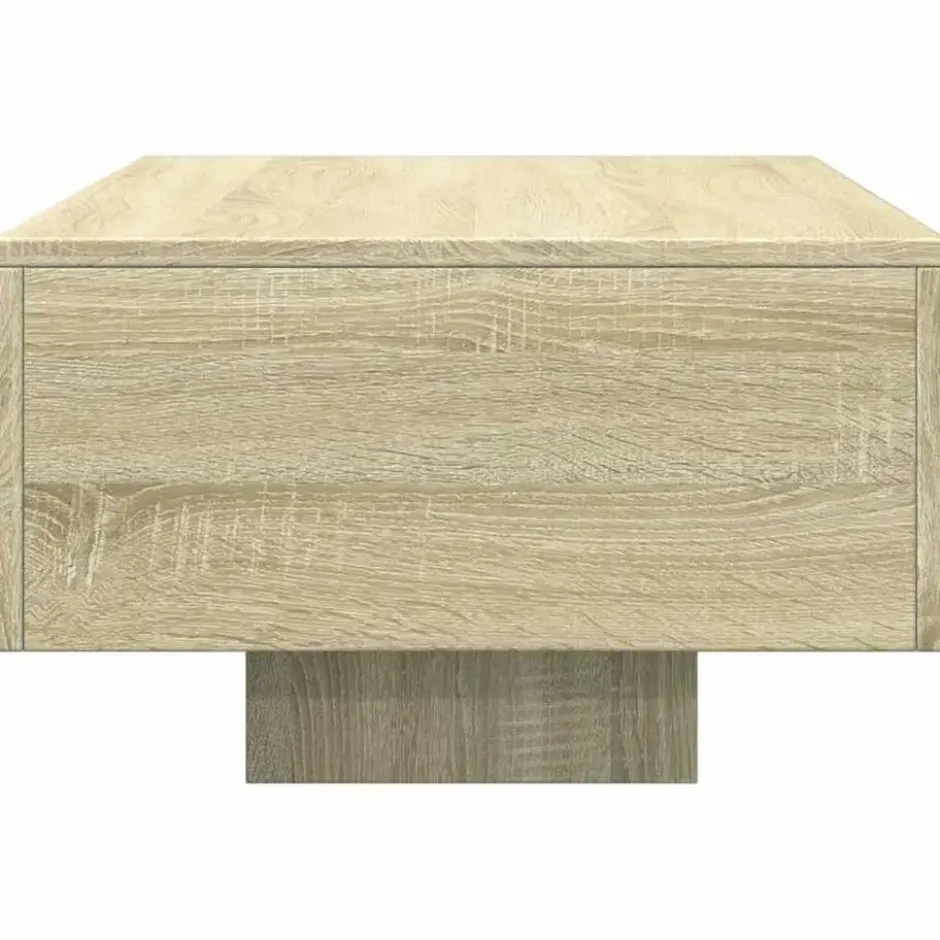 vidaXL - Rechthoekige Salontafel - Sonoma eiken - Bewerkt hout - 100x49.5 cm