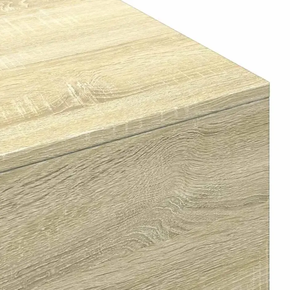 vidaXL - Rechthoekige Salontafel - Sonoma eiken - Bewerkt hout - 100x49.5 cm