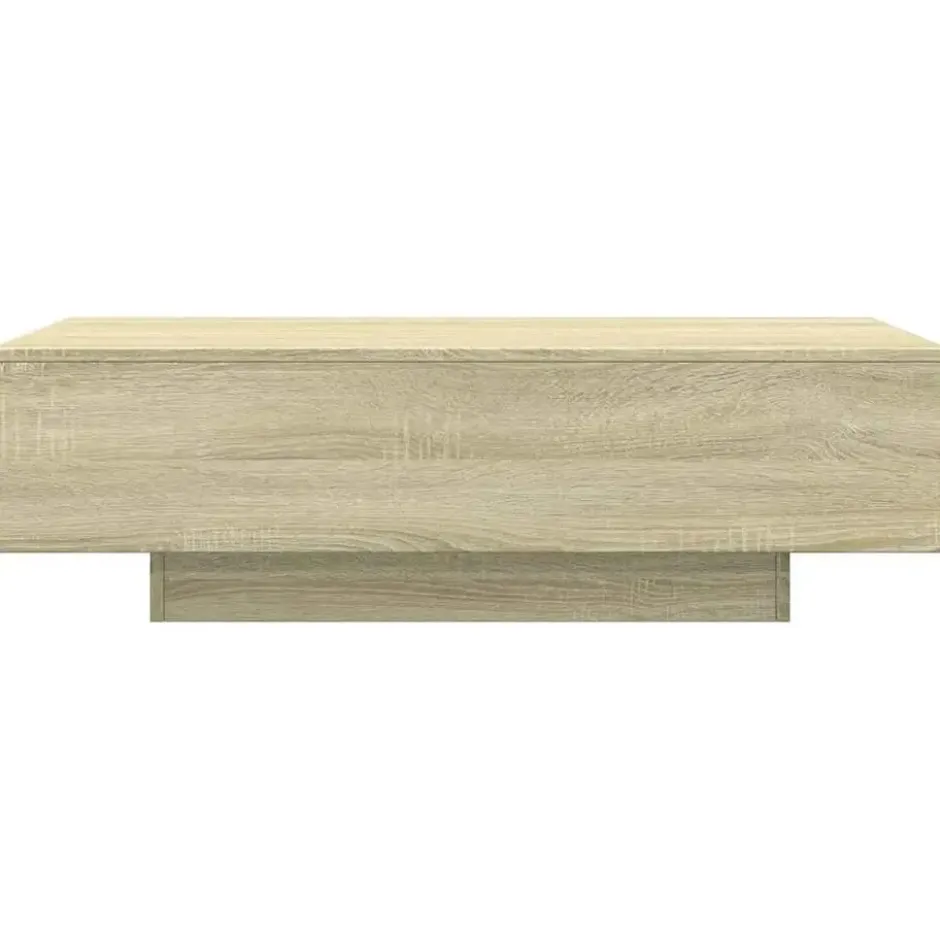 vidaXL - Rechthoekige Salontafel - Sonoma eiken - Bewerkt hout - 100x49.5 cm