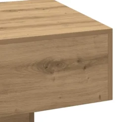 vidaXL - Rechthoekige Salontafel - Artisanaal eiken - Hout - 100x49.5x31 cm