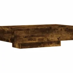 vidaXL - Rechthoekige Salontafel - Gerookt eiken - Bewerkt hout - 100x49.5 cm