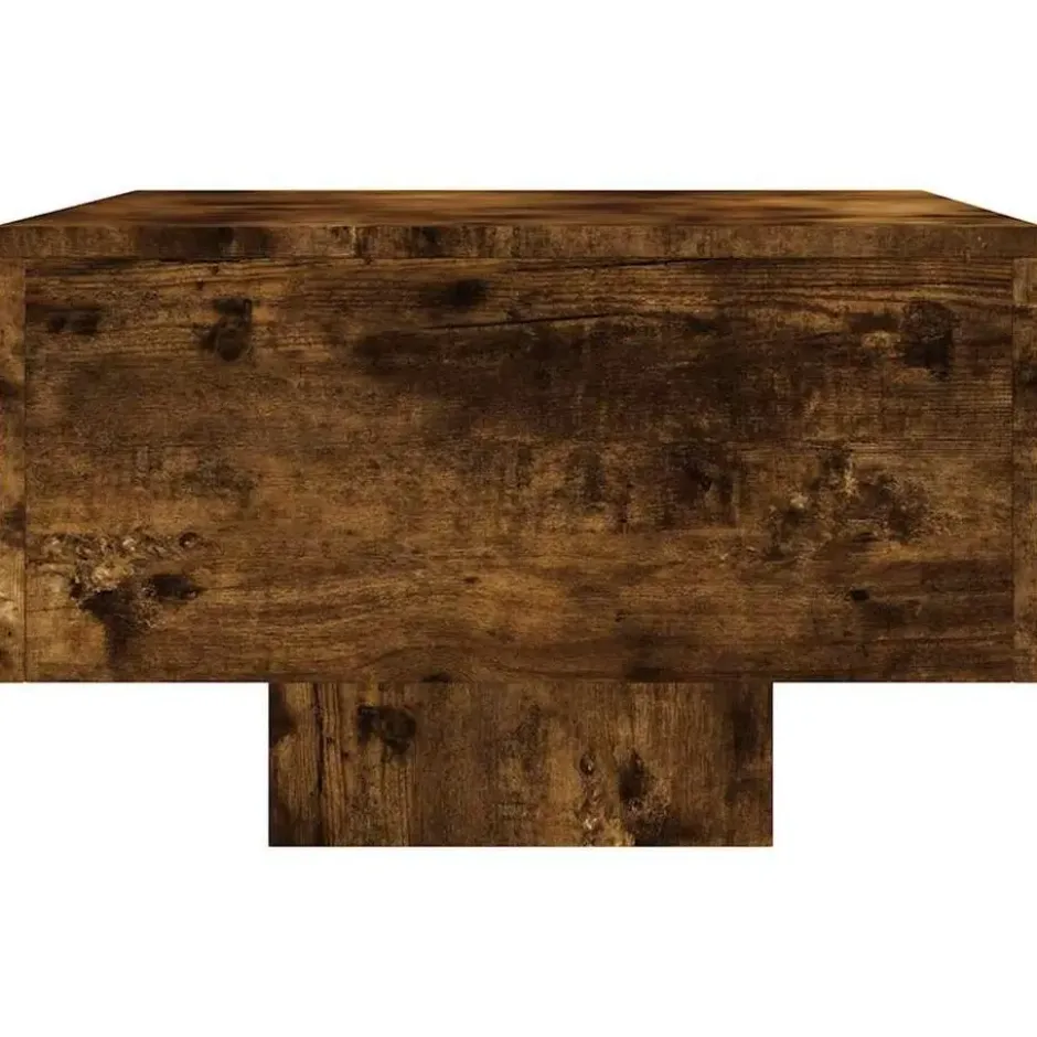 vidaXL - Rechthoekige Salontafel - Gerookt eiken - Bewerkt hout - 100x49.5 cm