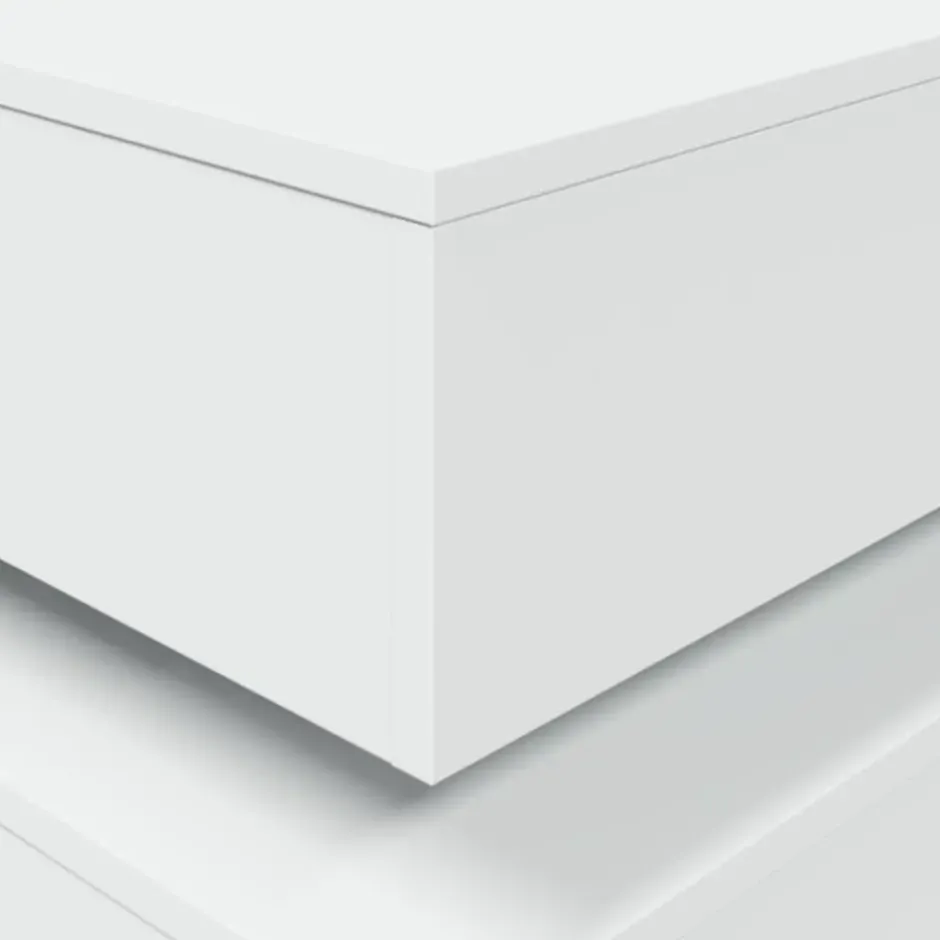 vidaXL - Rechthoekige Salontafel met LED - Wit - Bewerkt hout - 90x50x40 cm
