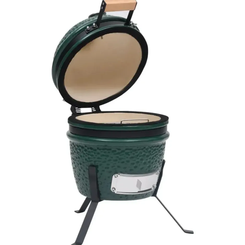 vidaXL - Rokersbarbecue - Groen - Keramiek