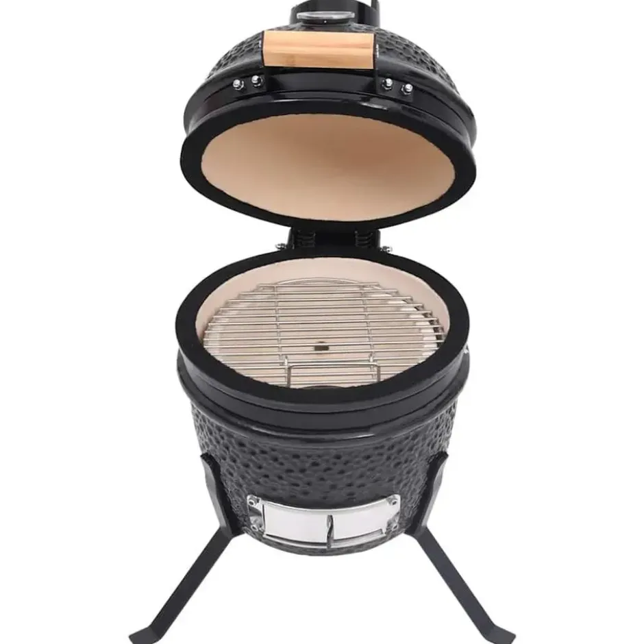vidaXL - Rokersbarbecue - Zwart - Keramiek