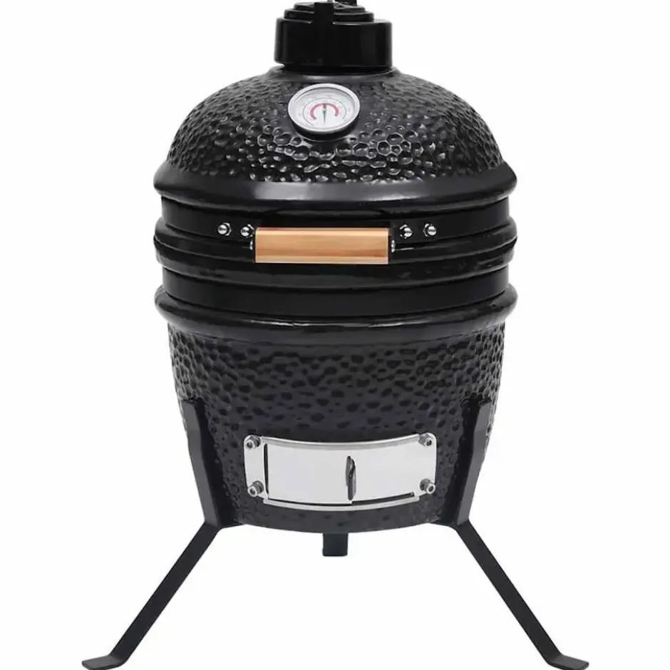 vidaXL - Rokersbarbecue - Zwart - Keramiek