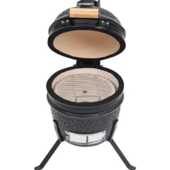 vidaXL - Rokersbarbecue - Zwart - Keramiek