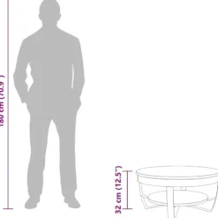 vidaXL - Salontafel - Bruin - Acaciahout