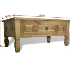 vidaXL - Salontafel - Bruin - Grenenhout