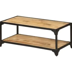 vidaXL - Salontafel - Bruin - Hout - 90 x 45 x 35 cm