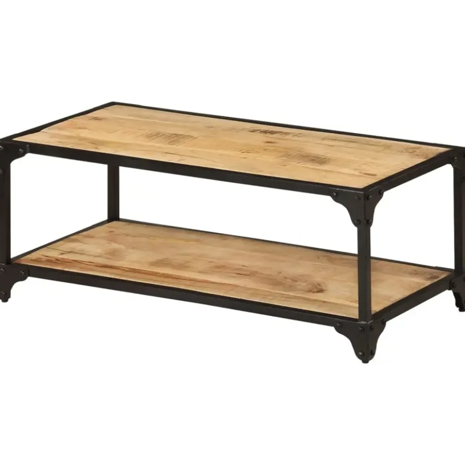 vidaXL - Salontafel - Bruin - Hout - 90 x 45 x 35 cm