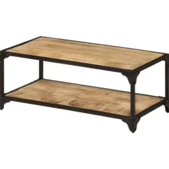 vidaXL - Salontafel - Bruin - Hout - 90 x 45 x 35 cm