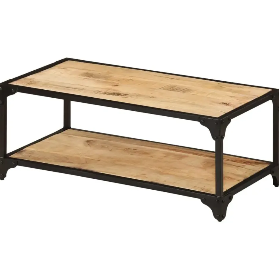 vidaXL - Salontafel - Bruin - Hout - 90 x 45 x 35 cm