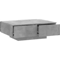 vidaXL - Salontafel - Grijs - Bewerkt hout - 90 x 60 x 31 cm