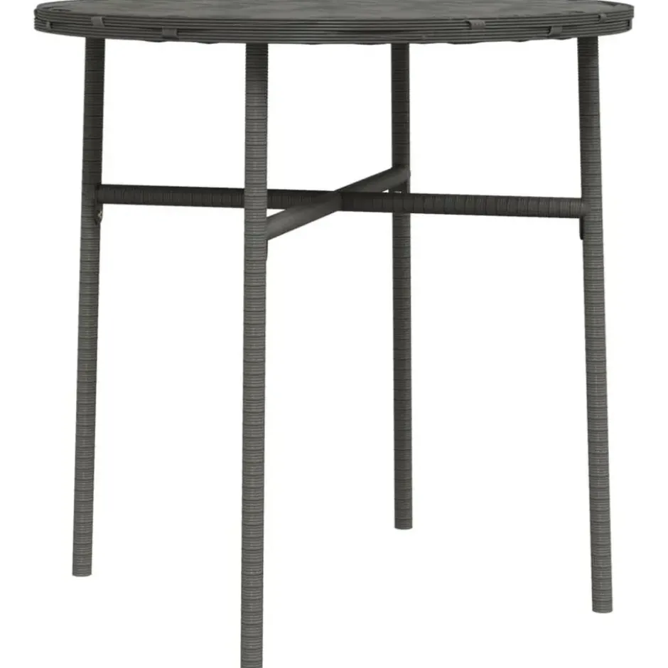 vidaXL - Salontafel - Grijs - Poly rattan