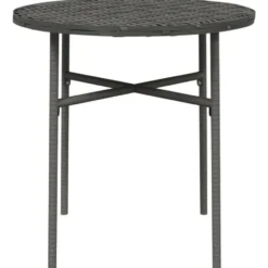 vidaXL - Salontafel - Grijs - Poly rattan