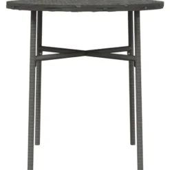 vidaXL - Salontafel - Grijs - Poly rattan