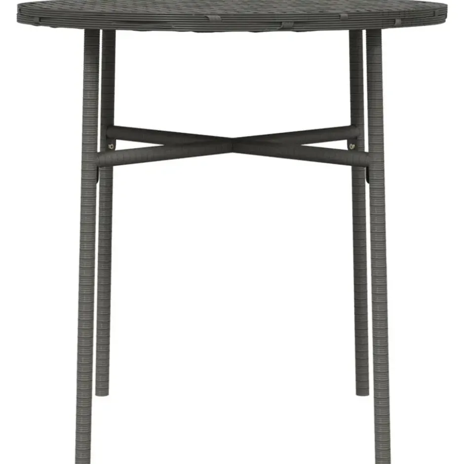 vidaXL - Salontafel - Grijs - Poly rattan