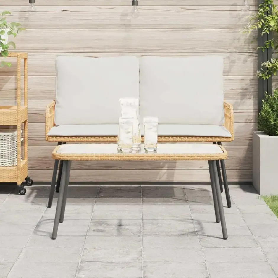 vidaXL - Salontafel - Light Grey - Metal - 90 x 45 x 43 cm