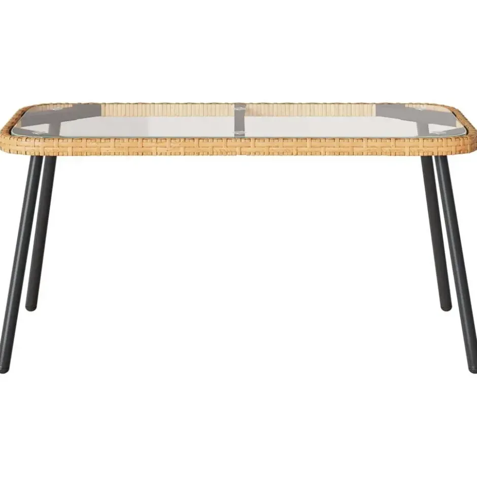 vidaXL - Salontafel - Light Grey - Metal - 90 x 45 x 43 cm