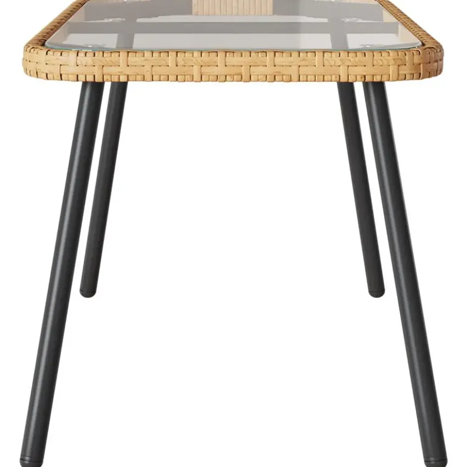 vidaXL - Salontafel - Light Grey - Metal - 90 x 45 x 43 cm
