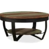 vidaXL - Salontafel - Multikleur - Hout - 65 x 32 cm