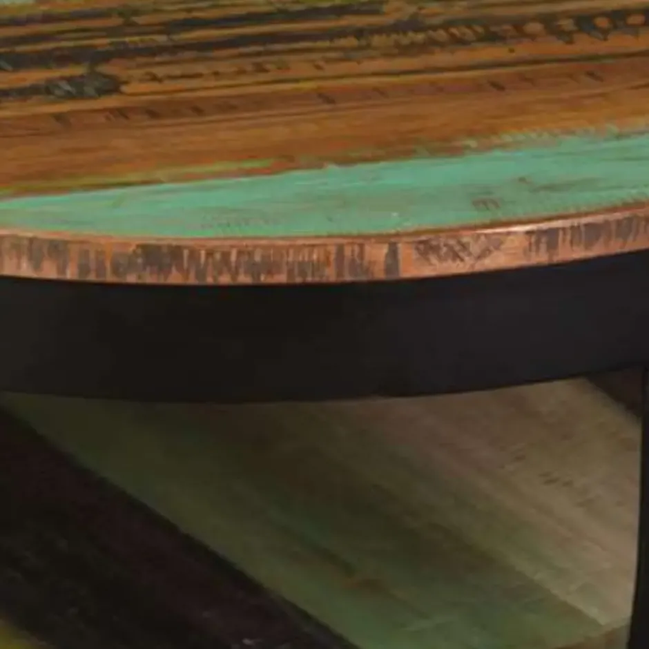 vidaXL - Salontafel - Multikleur - Hout - 65 x 32 cm
