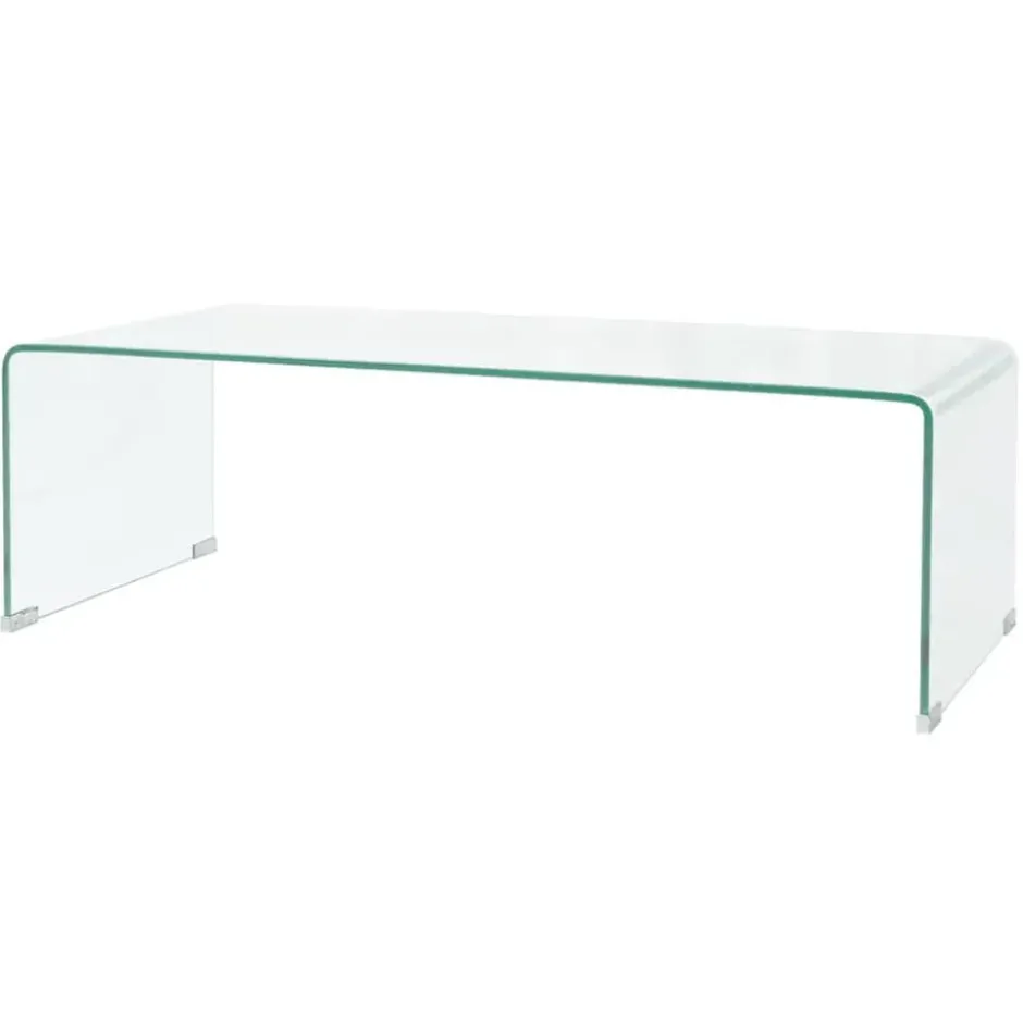 vidaXL - Salontafel - Transparent - Glas