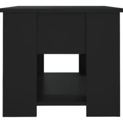 vidaXL - Salontafel - Zwart - Bewerkt hout - 79 x 49 x 41 cm